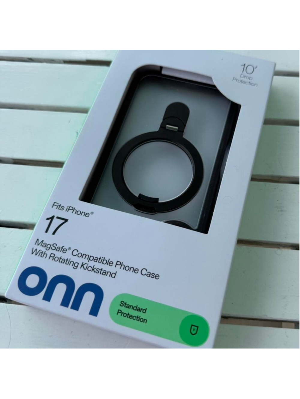 Onn mag safe compatible phone case with rotating kickstand